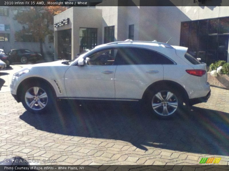 Moonlight White / Wheat 2010 Infiniti FX 35 AWD