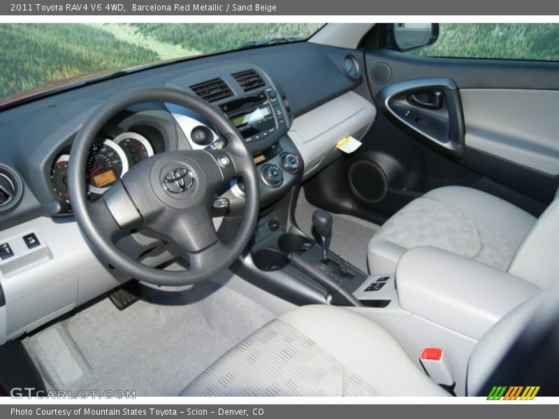 Barcelona Red Metallic / Sand Beige 2011 Toyota RAV4 V6 4WD