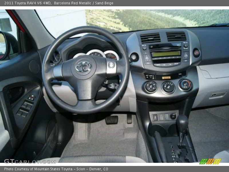 Barcelona Red Metallic / Sand Beige 2011 Toyota RAV4 V6 4WD