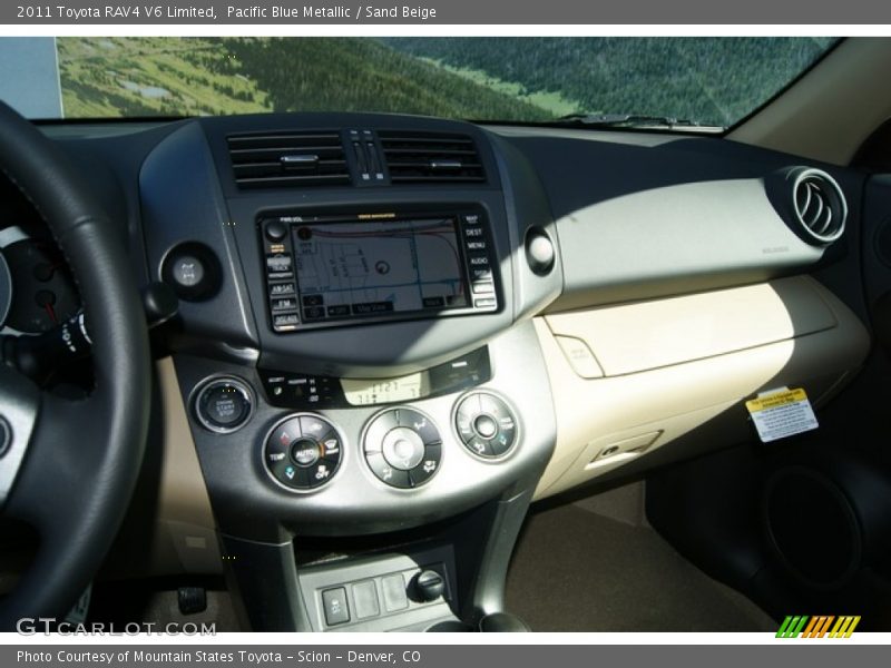 Pacific Blue Metallic / Sand Beige 2011 Toyota RAV4 V6 Limited