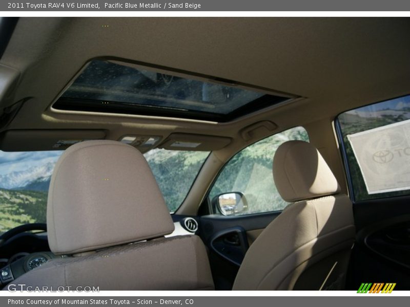 Pacific Blue Metallic / Sand Beige 2011 Toyota RAV4 V6 Limited