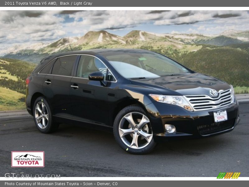 Black / Light Gray 2011 Toyota Venza V6 AWD