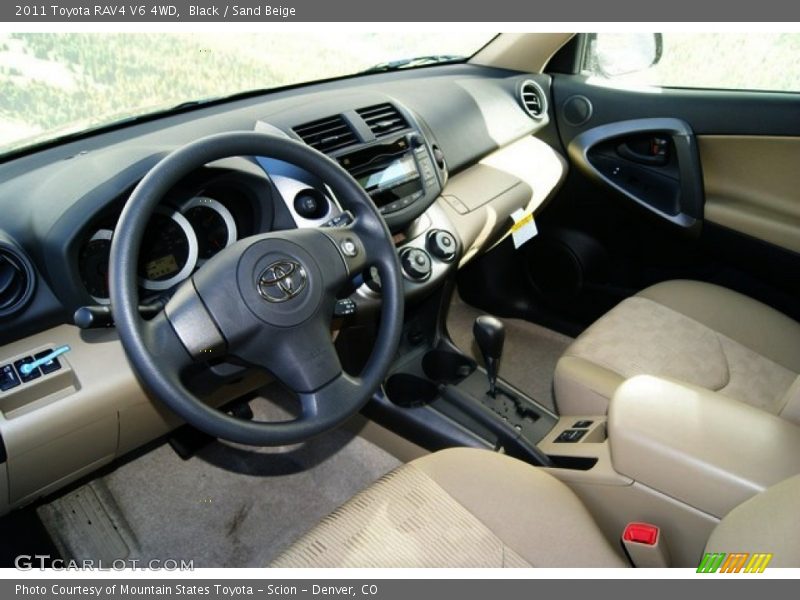 Black / Sand Beige 2011 Toyota RAV4 V6 4WD