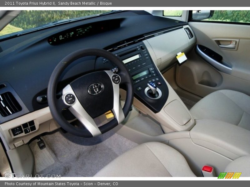 Sandy Beach Metallic / Bisque 2011 Toyota Prius Hybrid II