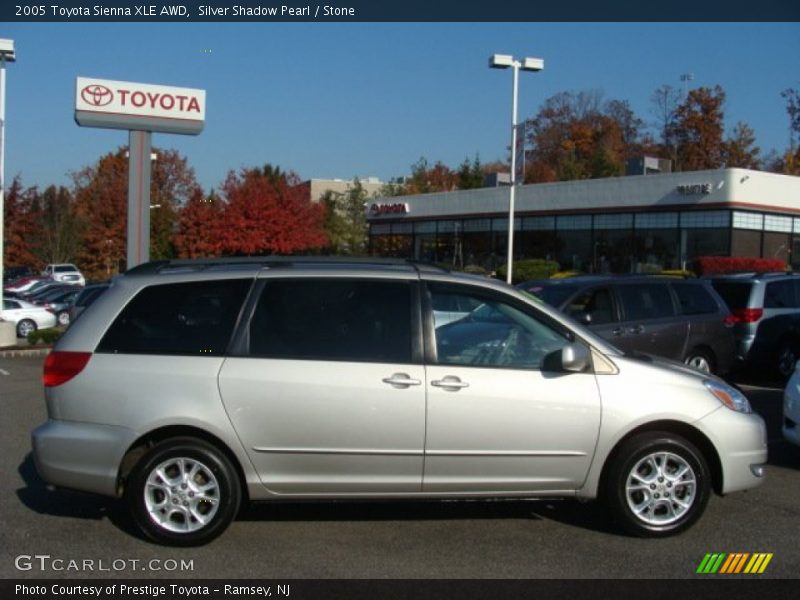 Silver Shadow Pearl / Stone 2005 Toyota Sienna XLE AWD