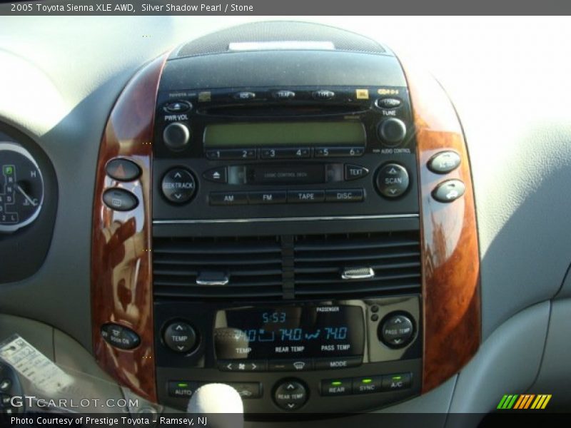 Silver Shadow Pearl / Stone 2005 Toyota Sienna XLE AWD