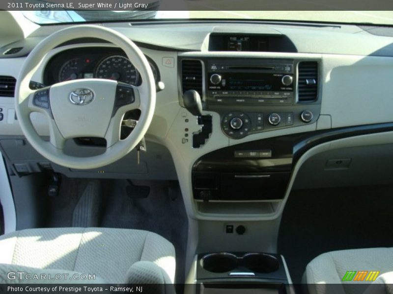 Super White / Light Gray 2011 Toyota Sienna LE