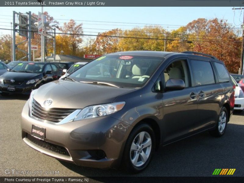 Predawn Gray Mica / Light Gray 2011 Toyota Sienna LE