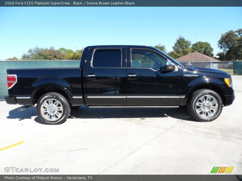 Black / Sienna Brown Leather/Black 2009 Ford F150 Platinum SuperCrew