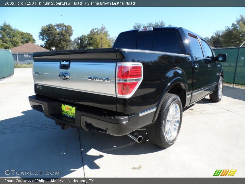 Black / Sienna Brown Leather/Black 2009 Ford F150 Platinum SuperCrew