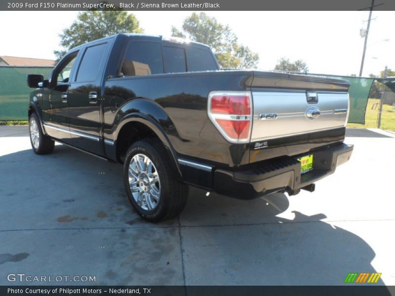 Black / Sienna Brown Leather/Black 2009 Ford F150 Platinum SuperCrew
