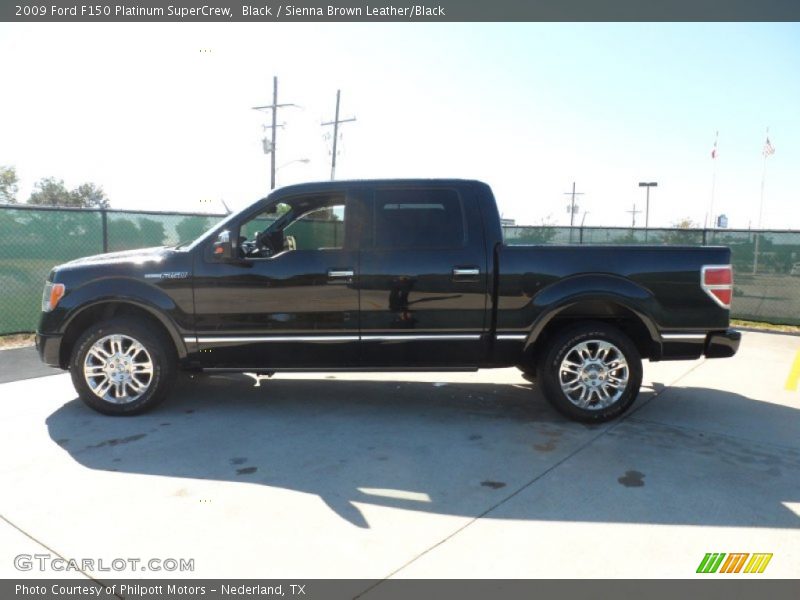 Black / Sienna Brown Leather/Black 2009 Ford F150 Platinum SuperCrew