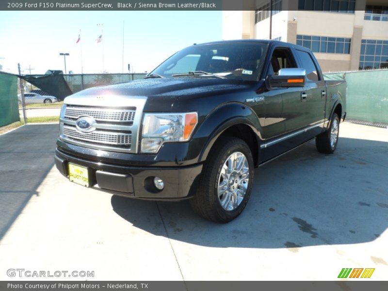 Black / Sienna Brown Leather/Black 2009 Ford F150 Platinum SuperCrew