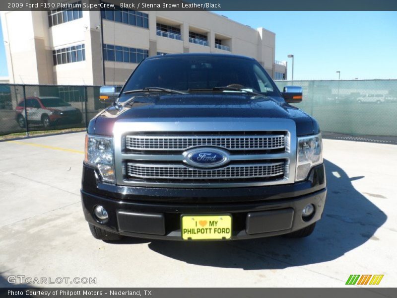Black / Sienna Brown Leather/Black 2009 Ford F150 Platinum SuperCrew