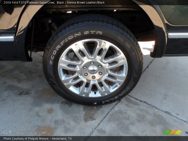 Black / Sienna Brown Leather/Black 2009 Ford F150 Platinum SuperCrew
