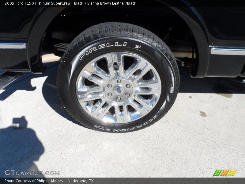 Black / Sienna Brown Leather/Black 2009 Ford F150 Platinum SuperCrew