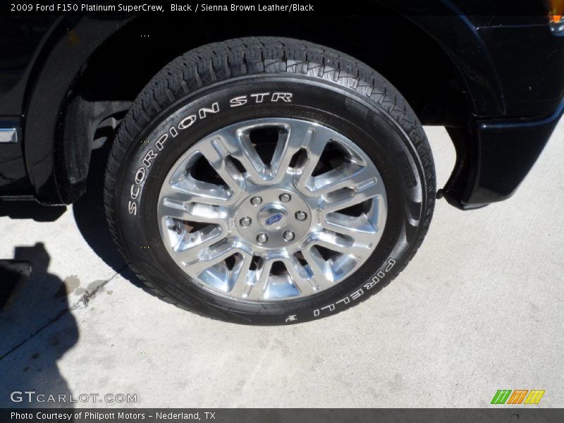 Black / Sienna Brown Leather/Black 2009 Ford F150 Platinum SuperCrew