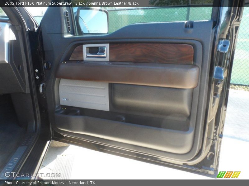 Black / Sienna Brown Leather/Black 2009 Ford F150 Platinum SuperCrew