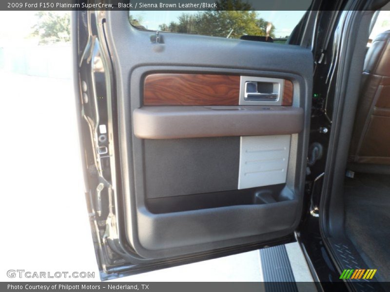 Black / Sienna Brown Leather/Black 2009 Ford F150 Platinum SuperCrew