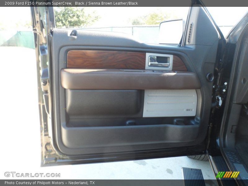 Black / Sienna Brown Leather/Black 2009 Ford F150 Platinum SuperCrew