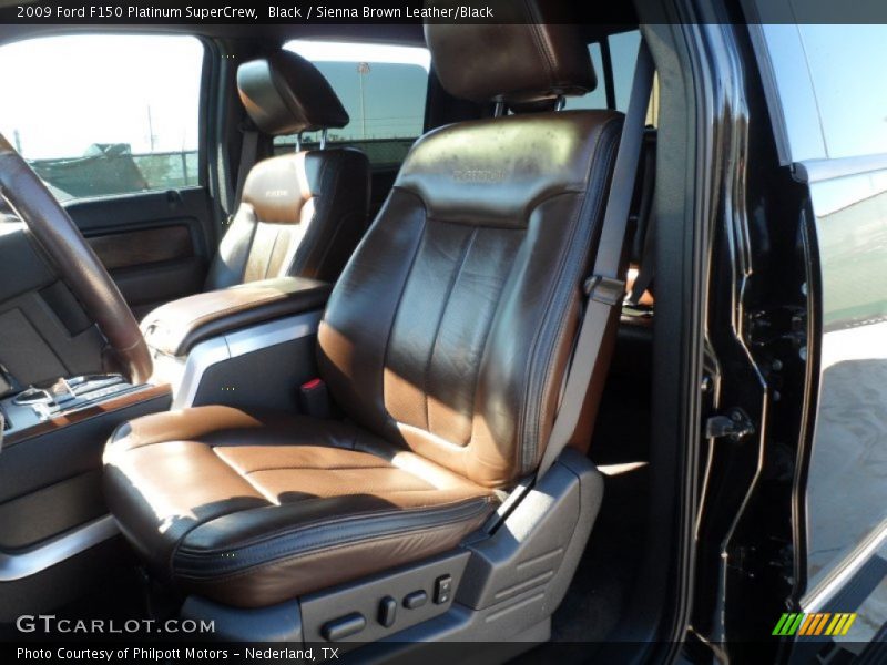 Black / Sienna Brown Leather/Black 2009 Ford F150 Platinum SuperCrew