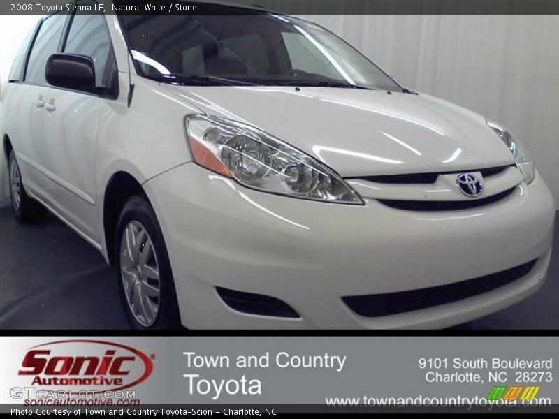 Natural White / Stone 2008 Toyota Sienna LE