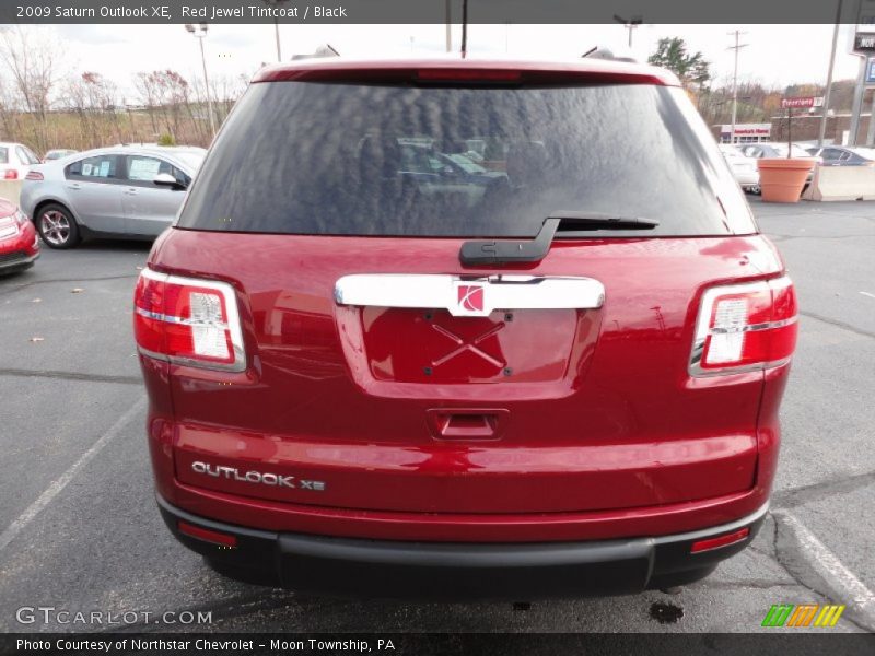 Red Jewel Tintcoat / Black 2009 Saturn Outlook XE