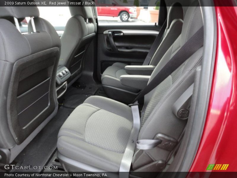 Red Jewel Tintcoat / Black 2009 Saturn Outlook XE