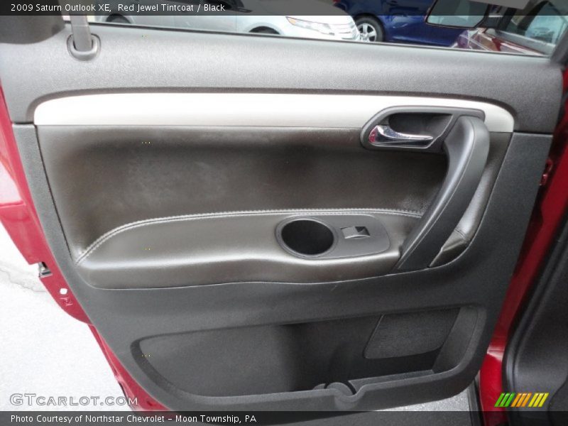 Red Jewel Tintcoat / Black 2009 Saturn Outlook XE