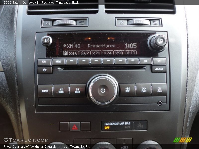 Red Jewel Tintcoat / Black 2009 Saturn Outlook XE