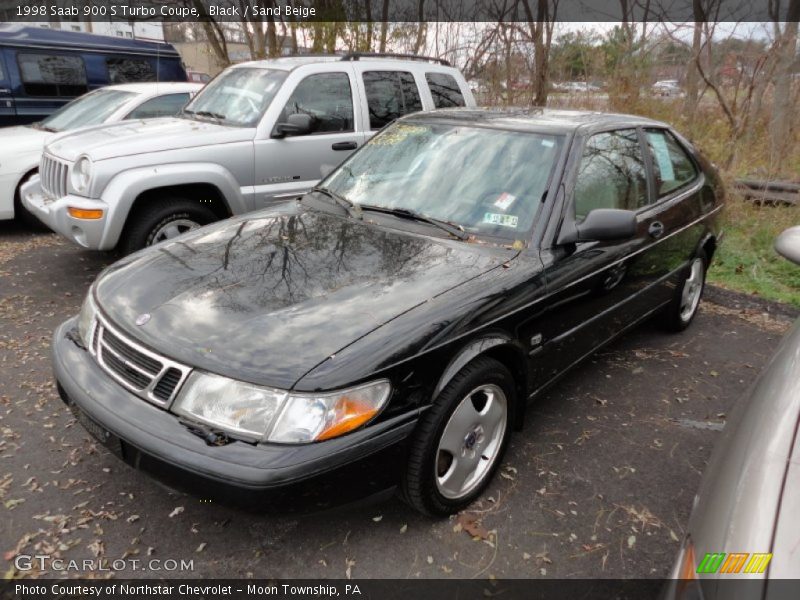 Black / Sand Beige 1998 Saab 900 S Turbo Coupe