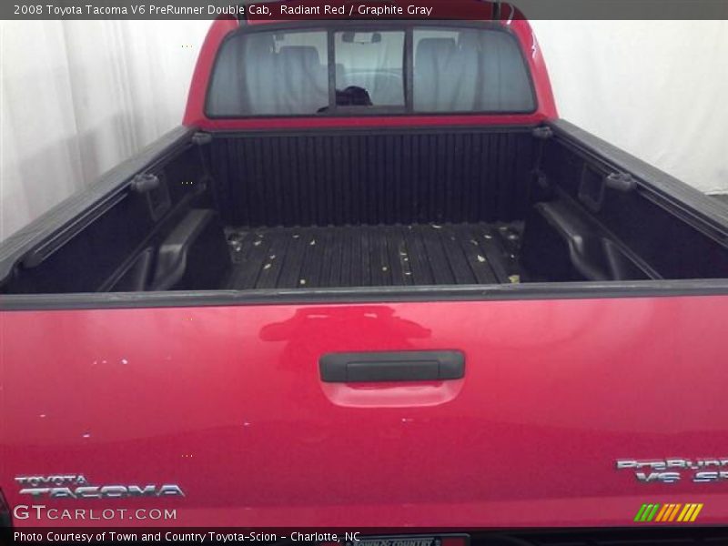 Radiant Red / Graphite Gray 2008 Toyota Tacoma V6 PreRunner Double Cab
