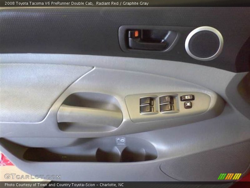 Radiant Red / Graphite Gray 2008 Toyota Tacoma V6 PreRunner Double Cab