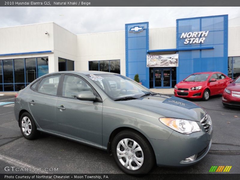 Natural Khaki / Beige 2010 Hyundai Elantra GLS