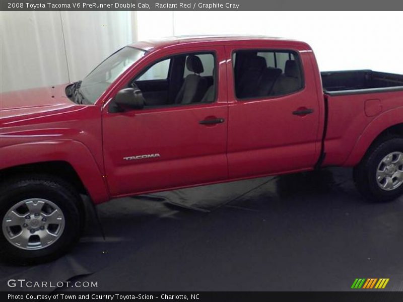 Radiant Red / Graphite Gray 2008 Toyota Tacoma V6 PreRunner Double Cab