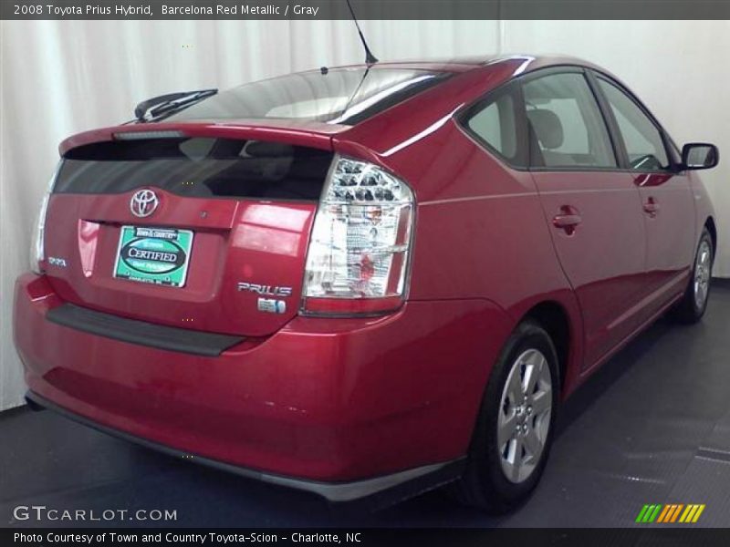 Barcelona Red Metallic / Gray 2008 Toyota Prius Hybrid