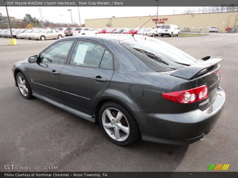 Steel Gray Metallic / Black 2005 Mazda MAZDA6 s Sport Hatchback