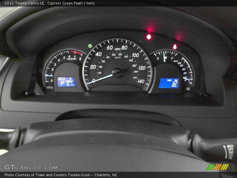 Cypress Green Pearl / Ivory 2012 Toyota Camry LE