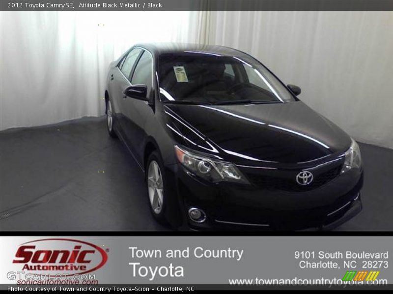 Attitude Black Metallic / Black 2012 Toyota Camry SE