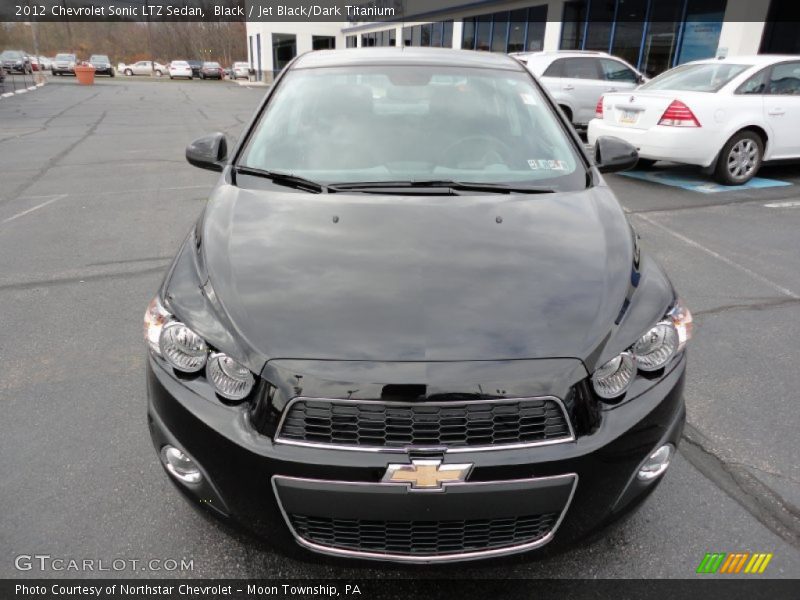 Black / Jet Black/Dark Titanium 2012 Chevrolet Sonic LTZ Sedan