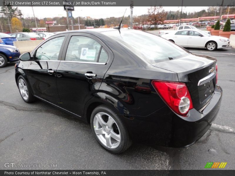 Black / Jet Black/Dark Titanium 2012 Chevrolet Sonic LTZ Sedan