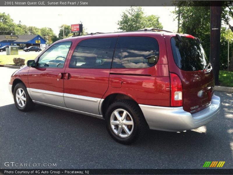 Sunset Red Pearl / Slate 2001 Nissan Quest GLE