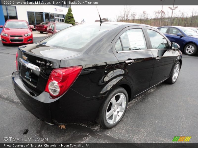 Black / Jet Black/Dark Titanium 2012 Chevrolet Sonic LTZ Sedan