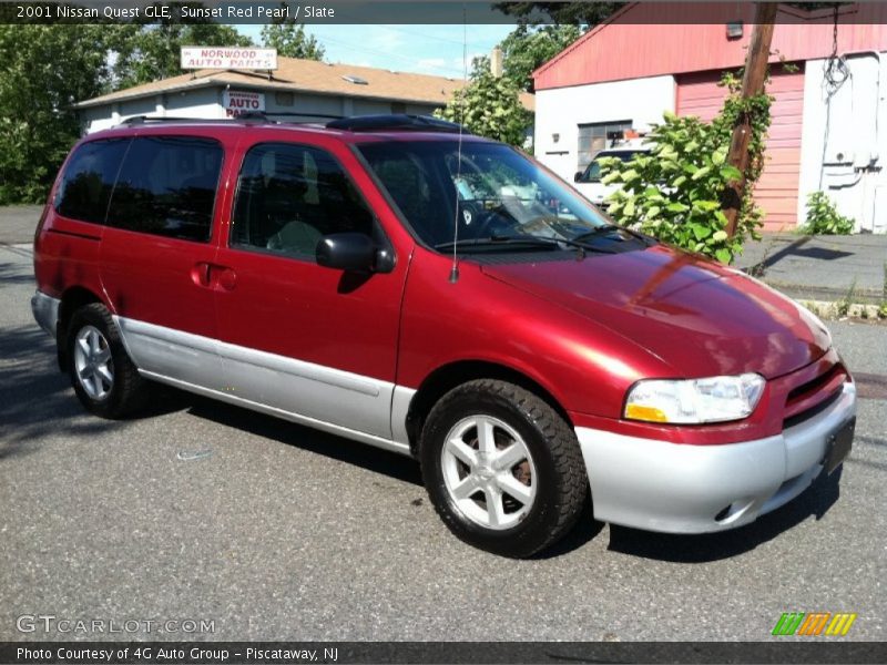 Sunset Red Pearl / Slate 2001 Nissan Quest GLE