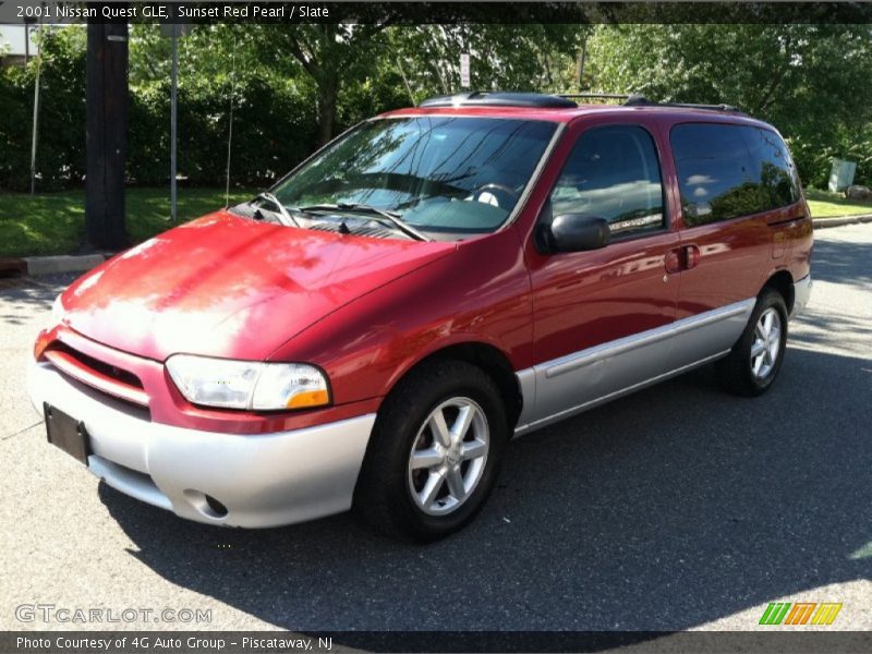 Sunset Red Pearl / Slate 2001 Nissan Quest GLE