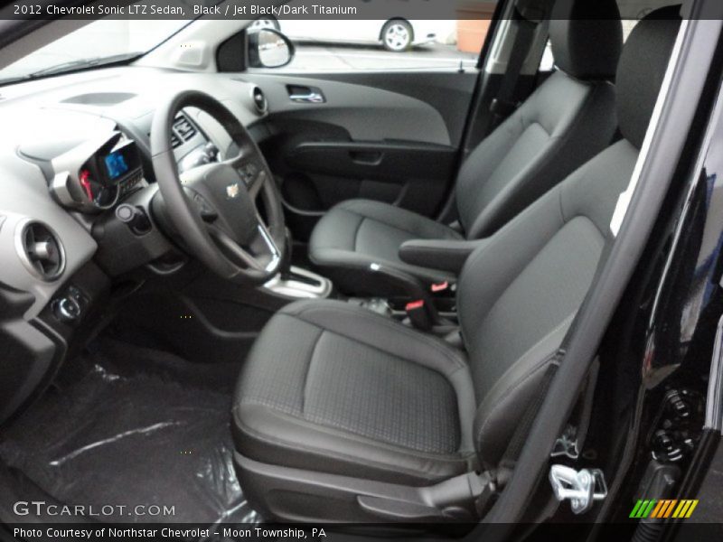  2012 Sonic LTZ Sedan Jet Black/Dark Titanium Interior