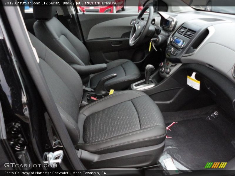  2012 Sonic LTZ Sedan Jet Black/Dark Titanium Interior
