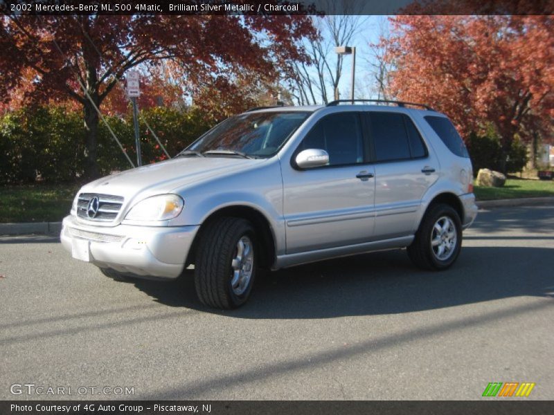 Brilliant Silver Metallic / Charcoal 2002 Mercedes-Benz ML 500 4Matic