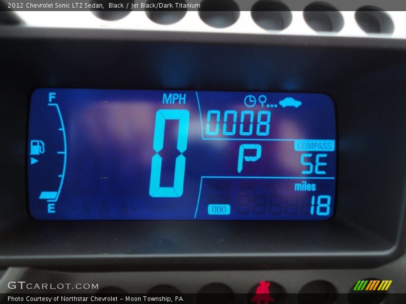 Black / Jet Black/Dark Titanium 2012 Chevrolet Sonic LTZ Sedan