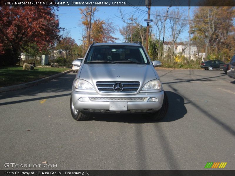 Brilliant Silver Metallic / Charcoal 2002 Mercedes-Benz ML 500 4Matic